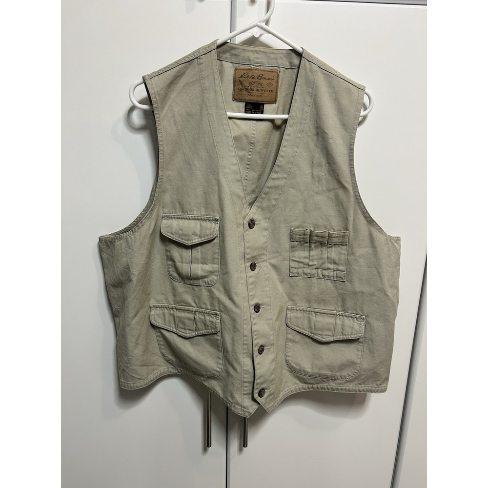 Eddie Bauer Outdoor‎ Outfitter Fishing Hunting Photography Vest Mens Sz Xl